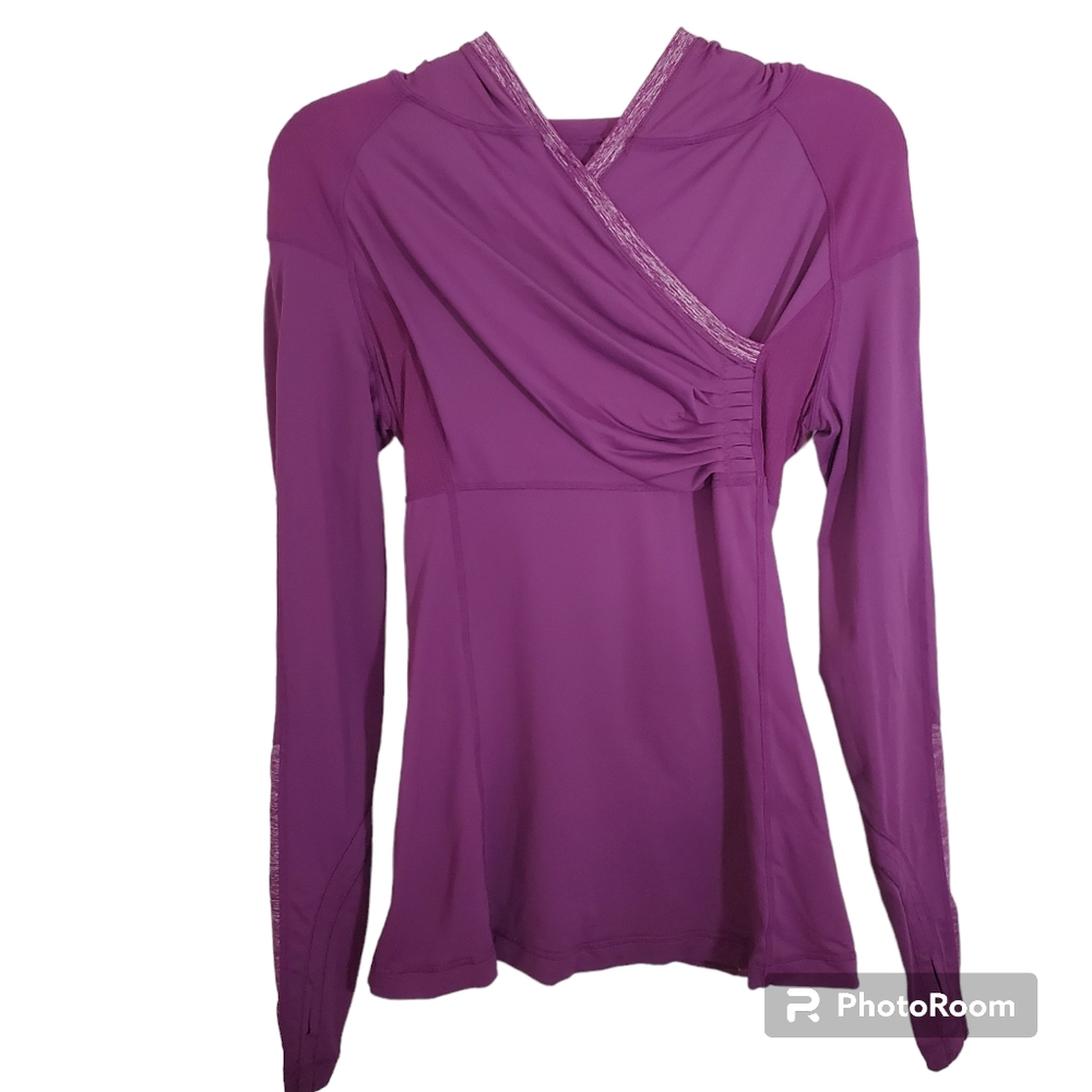 Lululemon Run For Your Life Pullover Hoodie Top Ponytail Athletic Size 4